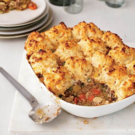 Image for Beef & Vegetable Pot Pie with Cheddar Biscuits